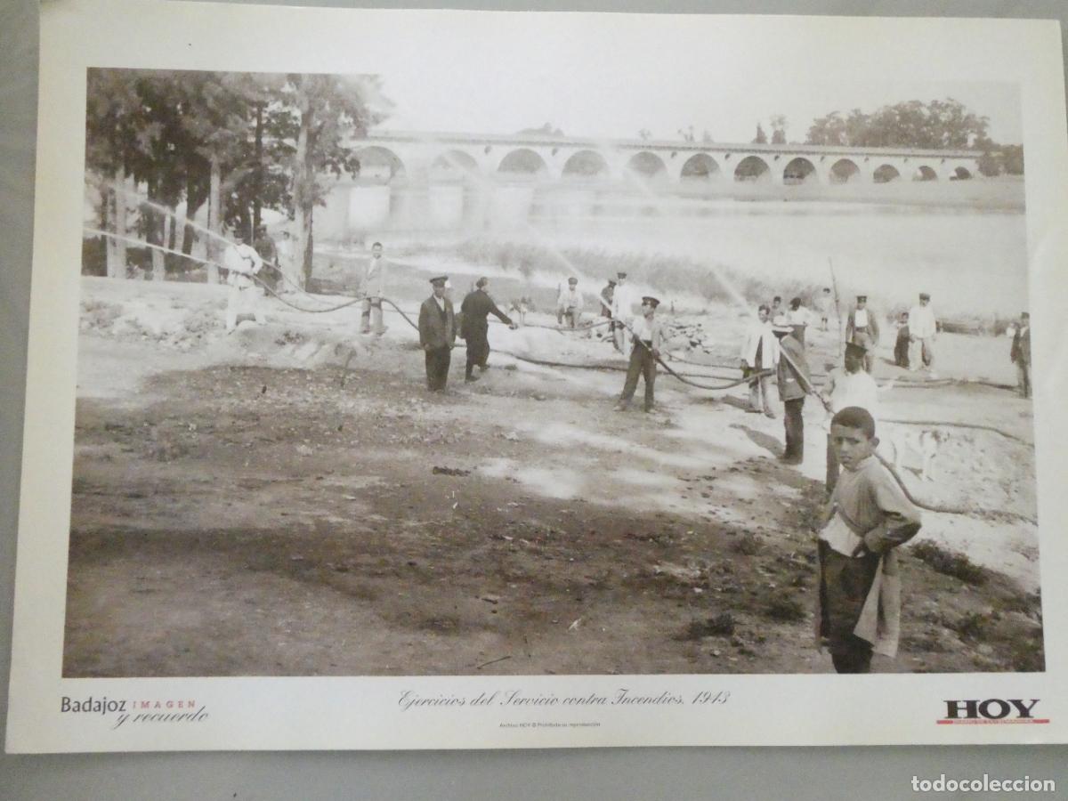 Postales: L&Aacute;MINA FOTO FOTOGRAF&Iacute;A FACS&Iacute;MIL BADAJOZ IMAGEN Y RECUERDO. BOMBEROS INCENDIOS 1943 34X24CM. 6