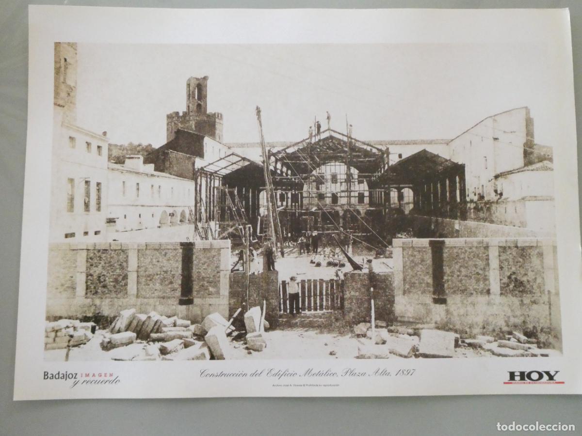 Postales: L&Aacute;MINA FOTO FOTOGRAF&Iacute;A FACS&Iacute;MIL BADAJOZ IMAGEN Y RECUERDO. EDIFICIO MET&Aacute;LICO PLAZA ALTA 34X24CM 14
