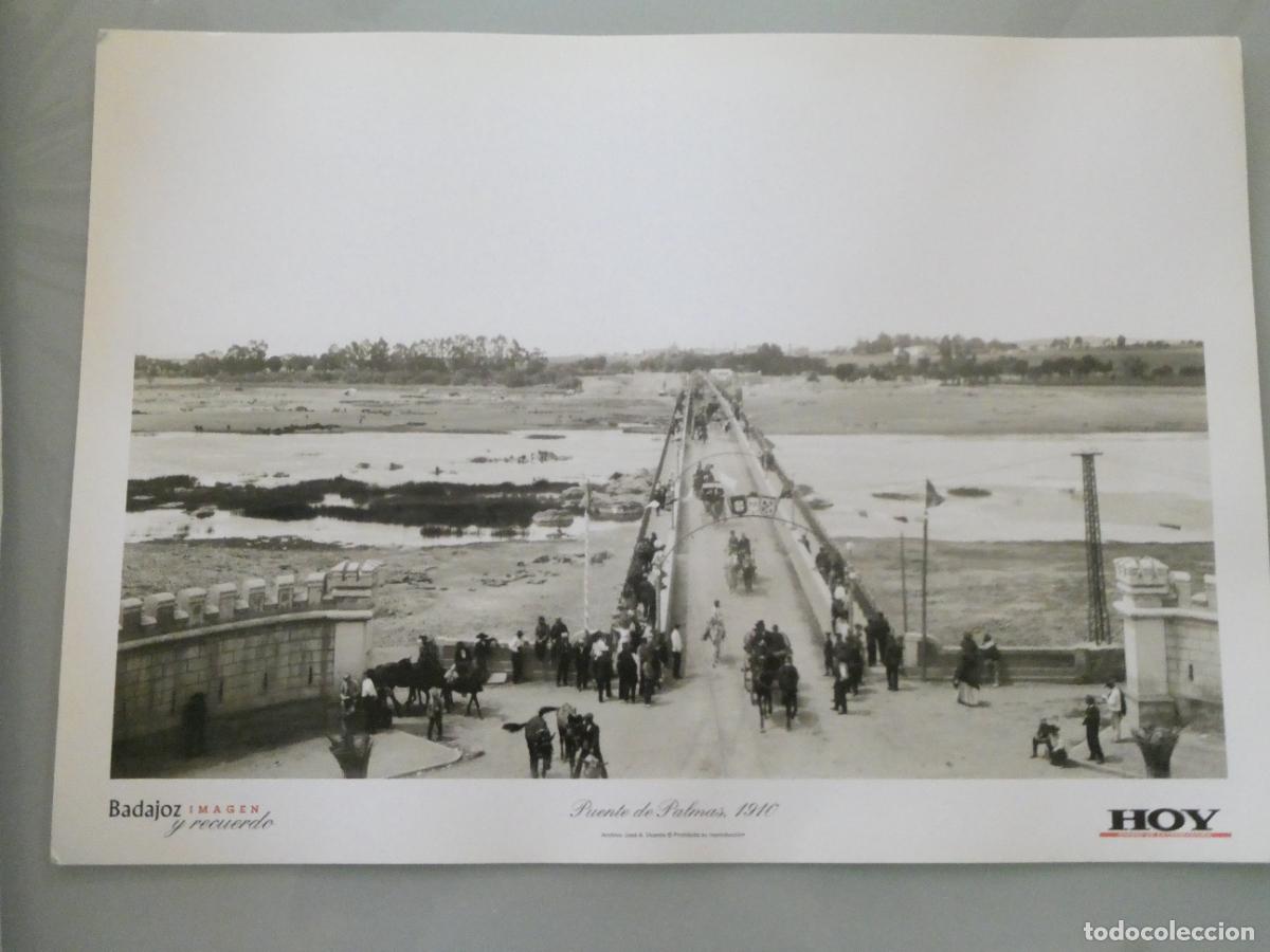 Postales: L&Aacute;MINA FOTO FOTOGRAF&Iacute;A FACS&Iacute;MIL BADAJOZ IMAGEN Y RECUERDO. PUENTE DE PALMAS 1910 34X24CM 27