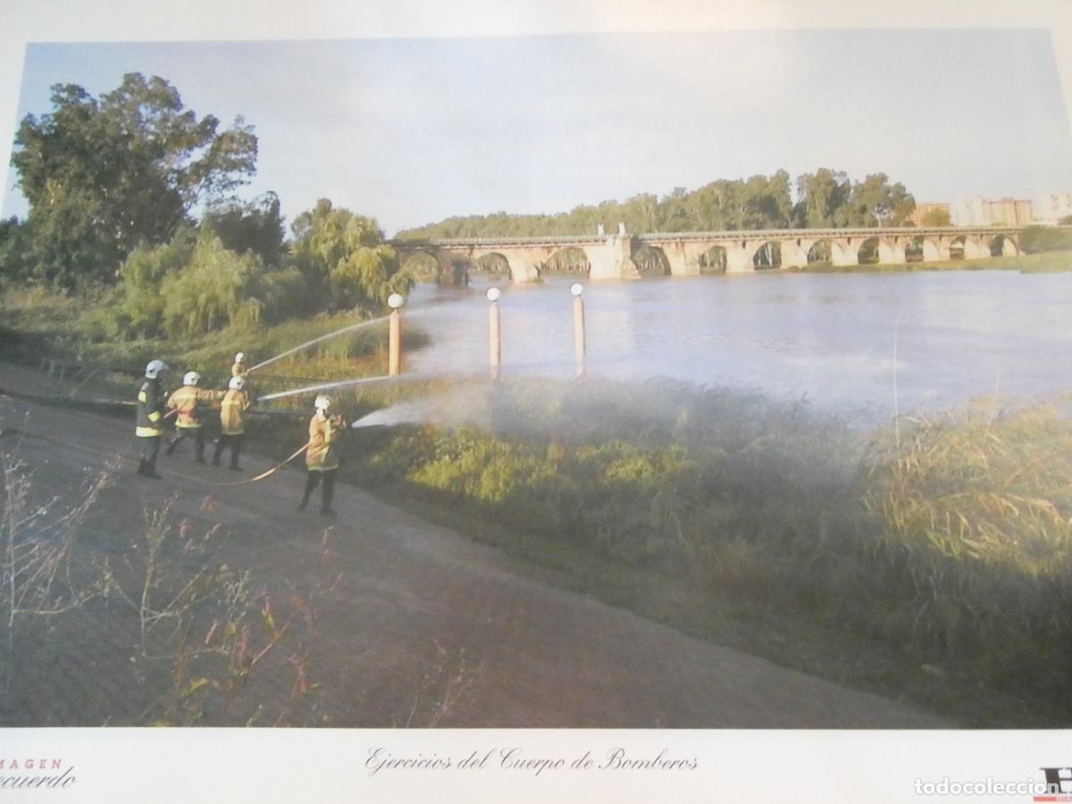 Postales: L&Aacute;MINA FOTO FOTOGRAF&Iacute;A BADAJOZ IMAGEN Y RECUERDO. EJERCICIOS BOMBEROS CONTRA INCENDIOS 34X24CM 37