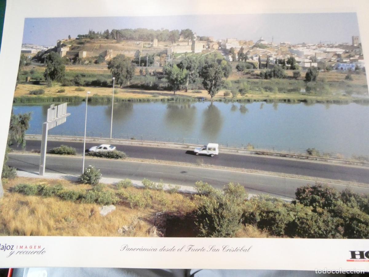 Postales: L&Aacute;MINA FOTO FOTOGRAF&Iacute;A BADAJOZ IMAGEN Y RECUERDO. PANOR&Aacute;MICA DESDE FUERTE SAN CRISTOBAL 34X24CM 51