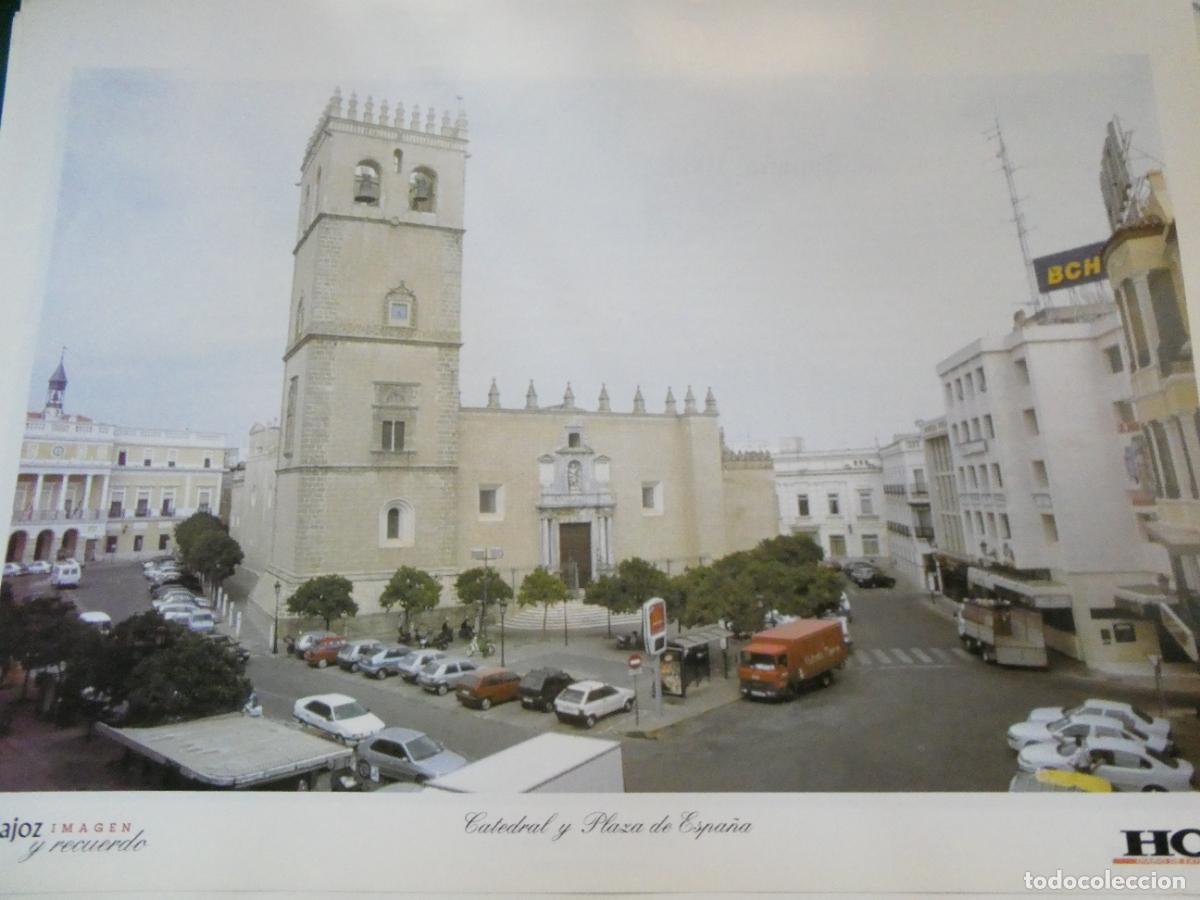 Postales: L&Aacute;MINA FOTO FOTOGRAF&Iacute;A BADAJOZ IMAGEN Y RECUERDO. CATEDRAL PLAZA ESPA&Ntilde;A ESTRELLA DAMM 34X24CM 57
