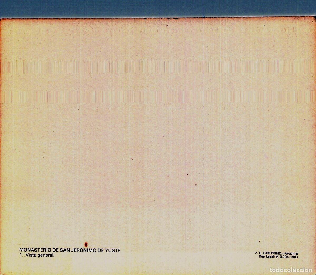 Postales: Postal del Monasterio de San Jer&oacute;nimo de Yuste, Vista General - Foto 2
