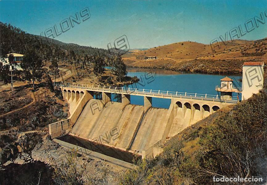 Postales: Presa del Pantano R&iacute;o Sotillo en Azuaga (Badajoz) - Sin Circular, a&ntilde;os 70