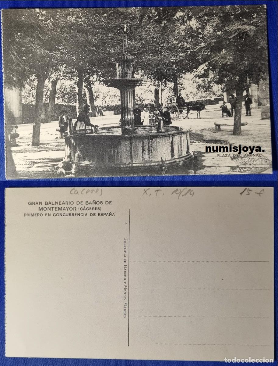 Postcards: Postal Ba&ntilde;os de MONTEMAYOR (Espa&ntilde;a) a&ntilde;o 1910. PERFIL DEL BALNEARIO. HAUSER Y MENET. RARA.