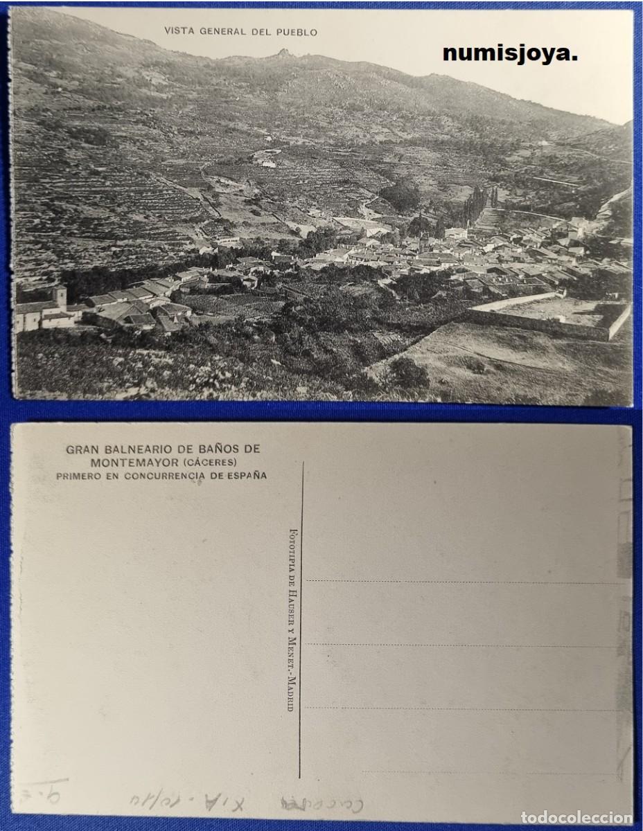 Postales: Postal Ba&ntilde;os de MONTEMAYOR (Espa&ntilde;a) a&ntilde;o 1910. VISTA DEL PUEBLO. HAUSER Y MENET. RARA.
