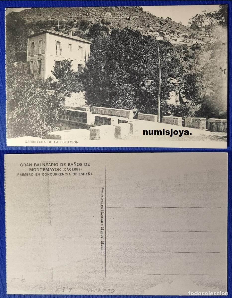 Postais: Postal Ba&ntilde;os de MONTEMAYOR (Espa&ntilde;a) a&ntilde;o 1910. Carretera Estaci&oacute;n. HAUSER Y MENET.