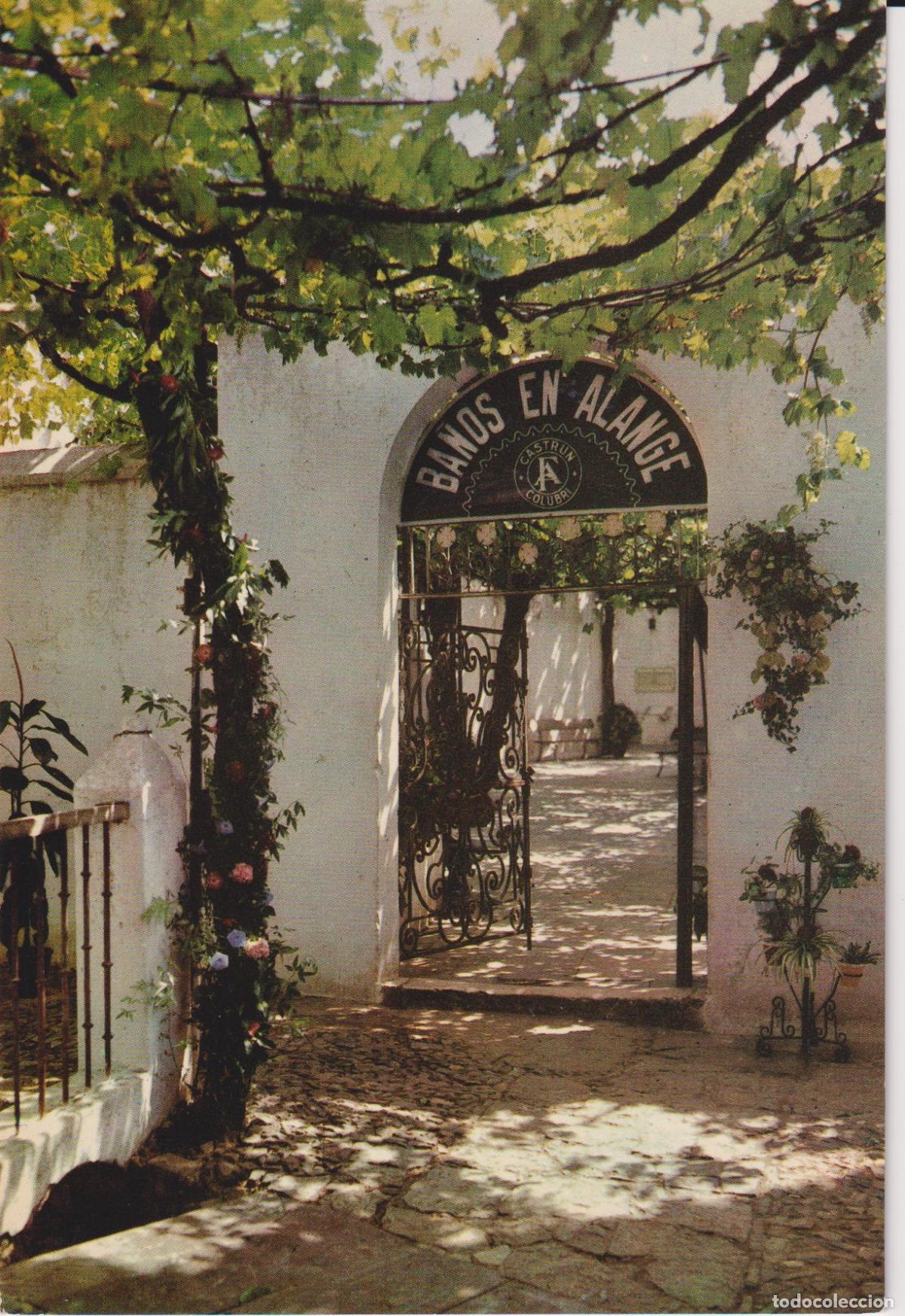 Postales: ALANGE (BADAJOZ) ENTRADA DEL BALNEARIO - EDICIONES D.GORDO N&ordm;9 - ESCRITA