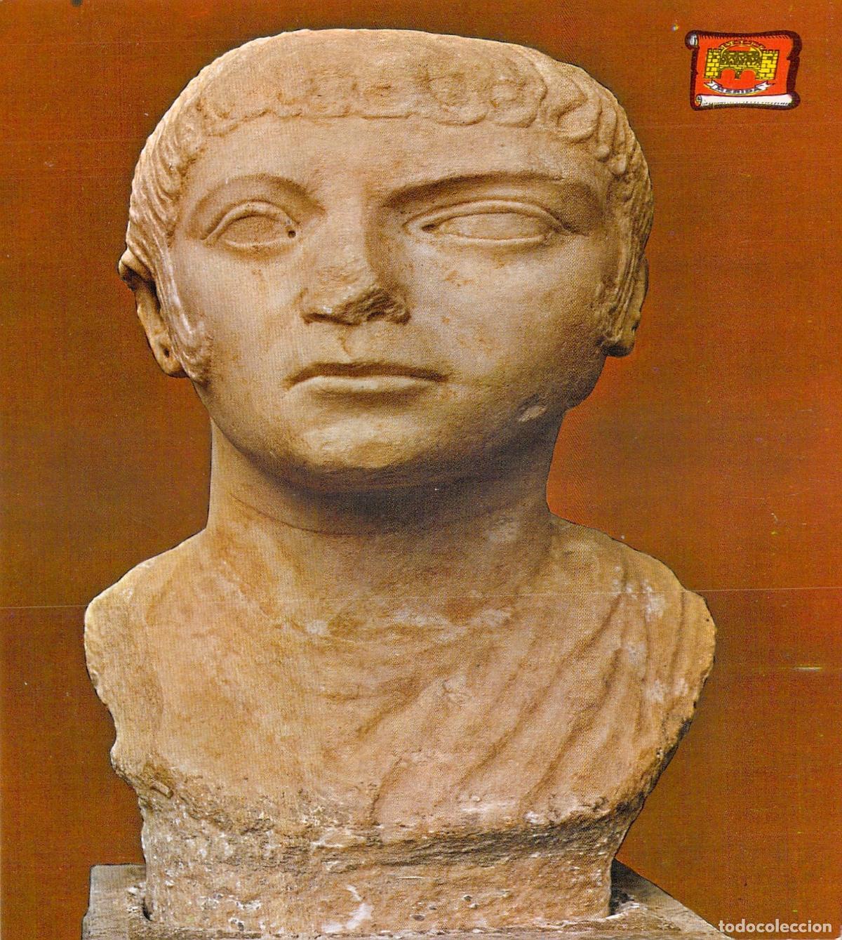 Postales: Postal de M&eacute;rida Museo Arqueol&oacute;gico Retrato de muchacha romana