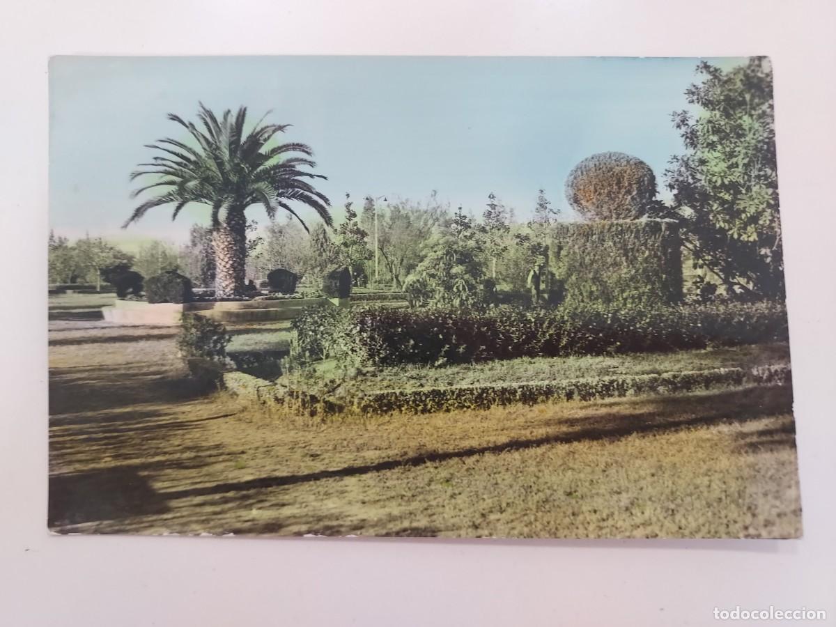 Postais: POSTAL DON BENITO PARQUE DETALLE. ESCRITA. BADAJOZ. COLOREADA. ARRIBAS