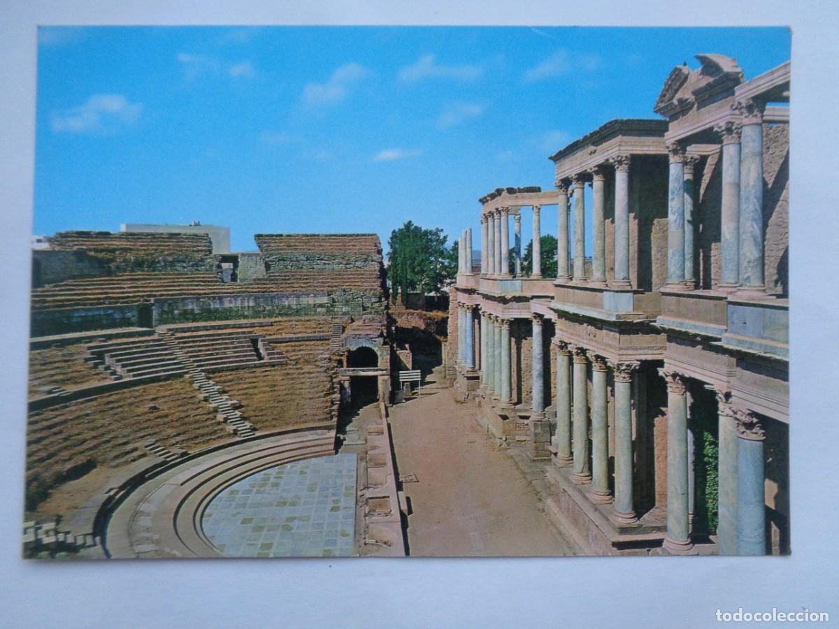 Postales: POSTAL DE MERIDA ( BADAJOZ ): TEATRO ROMANO , ESCENA