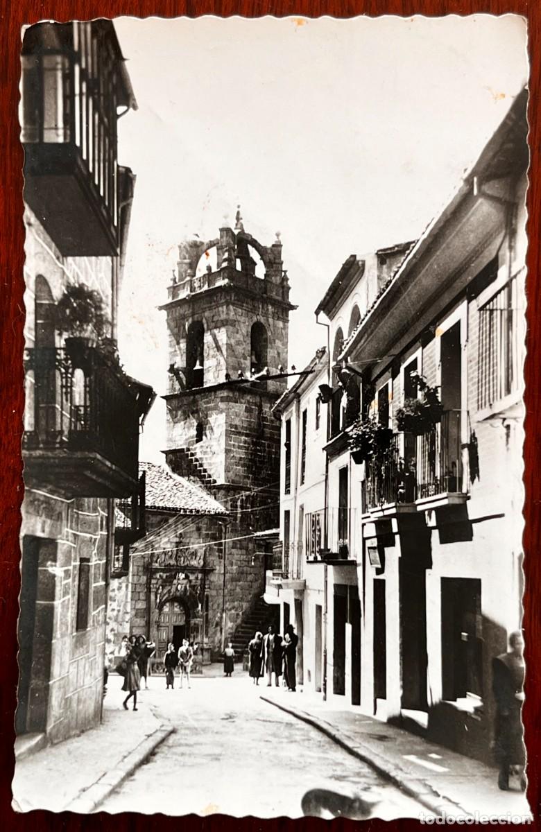 Postales: FOTO POSTAL DE BA&Ntilde;OS DE MONTEMAYOR (CACERES), PARROQUIA DE SANTA MARIA, CIRCULADA, NO CONSTA MARCA E