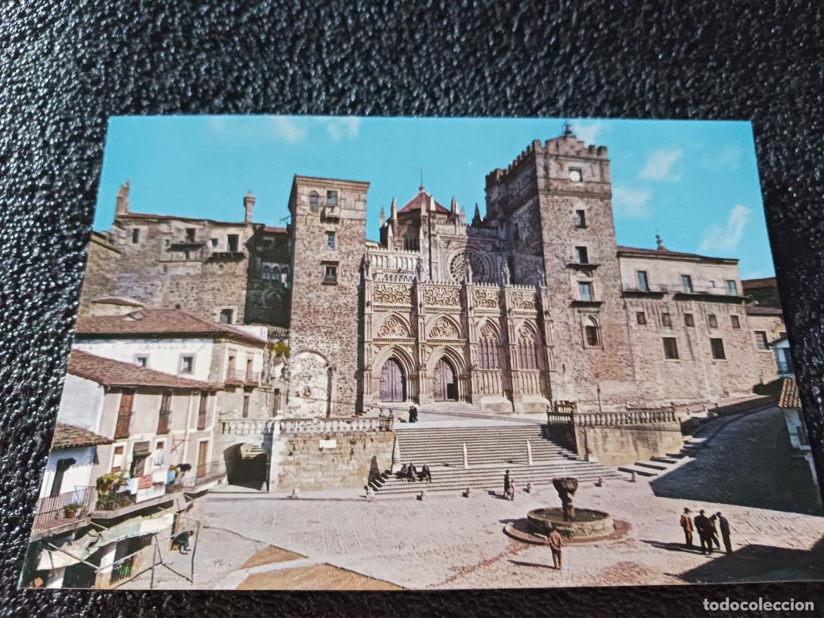 Postales: 3 guadalupe, plaza y fachada principal del monasterio, ed. garrabella
