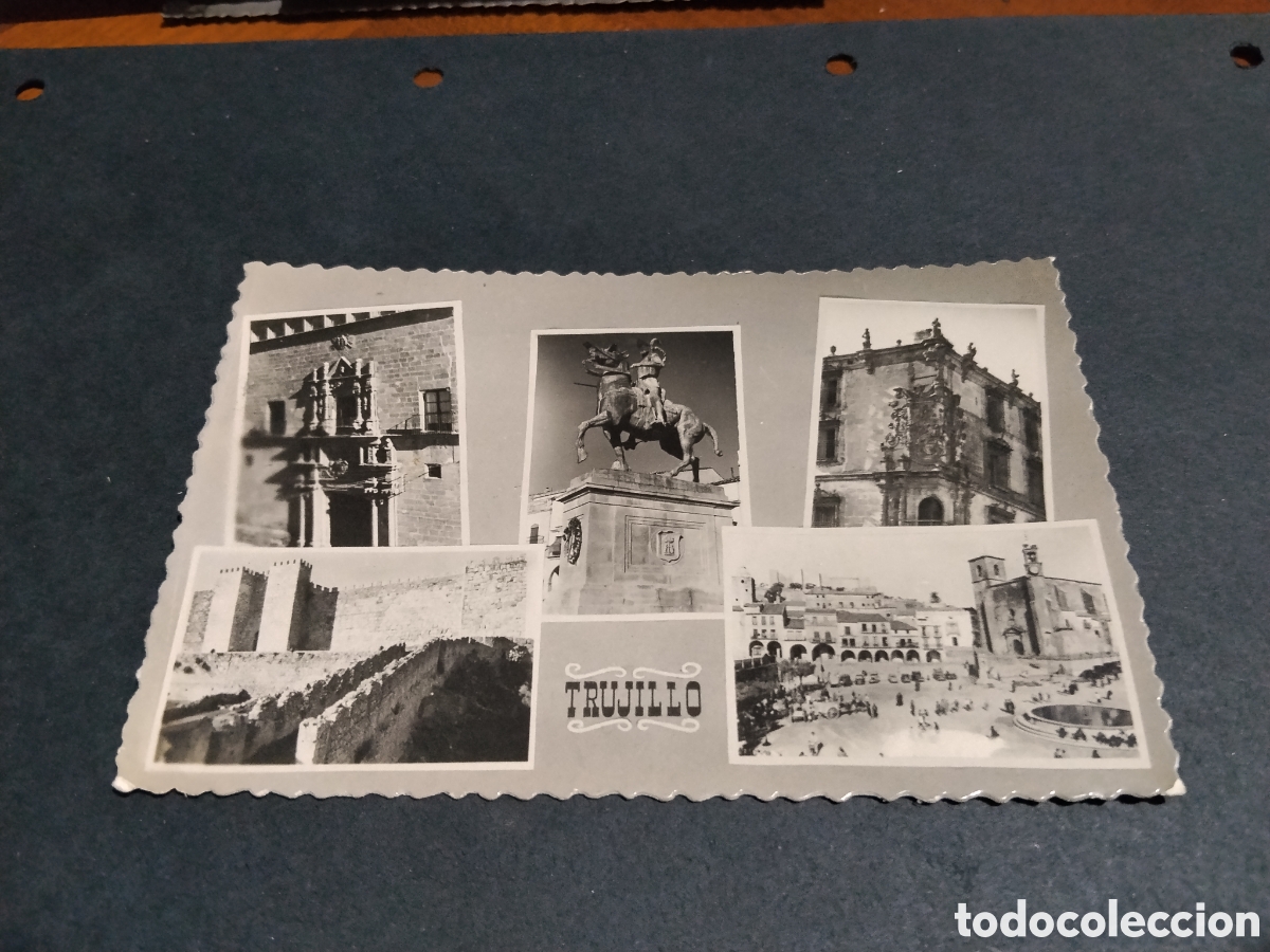 Postales: Postal antigua Trujillo, C&aacute;ceres varios aspectos