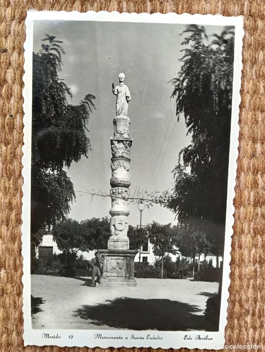 Postales: MERIDA - BADAJOZ - MONUMENTO A SANTA EULALIA - ED. ARRIBAS