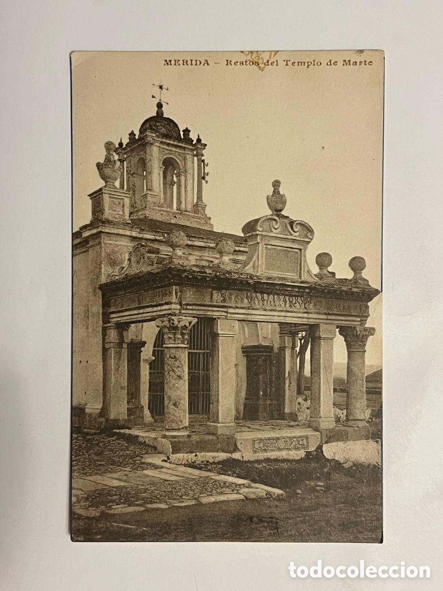 Postales: MERIDA (Badajoz) Postal Restos del Templo de Marte (h.1930?) sin datos editor S/C