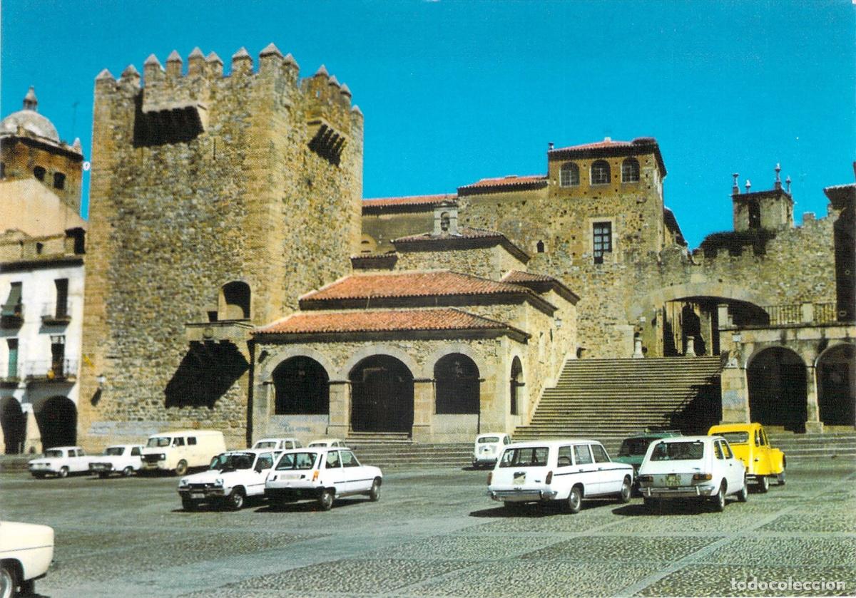 Postales: Postal de la Torre de Bujaco y la Ermita de la Paz en C&aacute;ceres