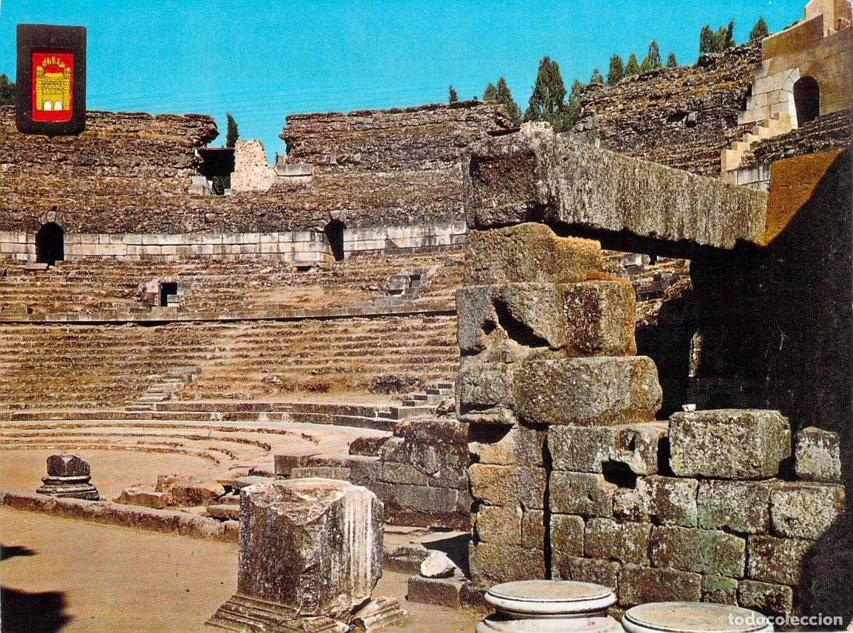 Postales: Postal del Teatro Romano de M&eacute;rida Badajoz