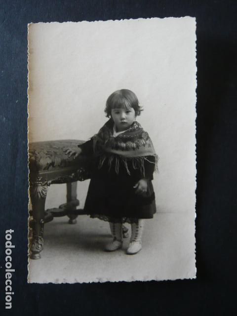 Postales: CACERES RETRATO DE NI&Ntilde;A CON TRAJE TIPICO POSTAL FOTOGRAFICA JAVIER FOTOGRAFO 1934