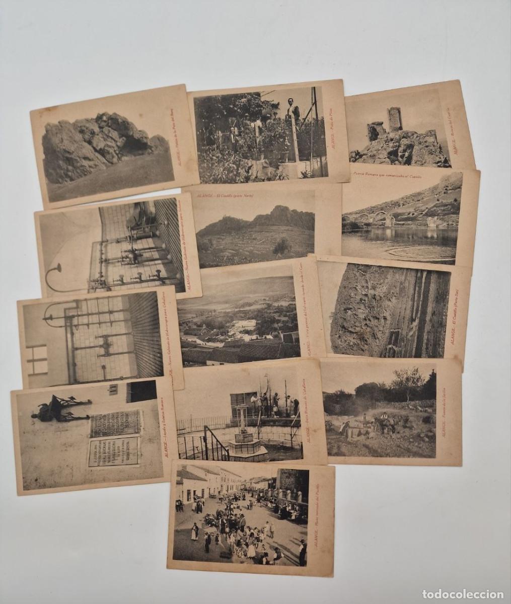 Postales: RAR&Iacute;SIMA SERIE DE 13 POSTALES FOTOGRAFICAS DE ALANGE (BADAJOZ), NUNCA VENDIDA EN TC!