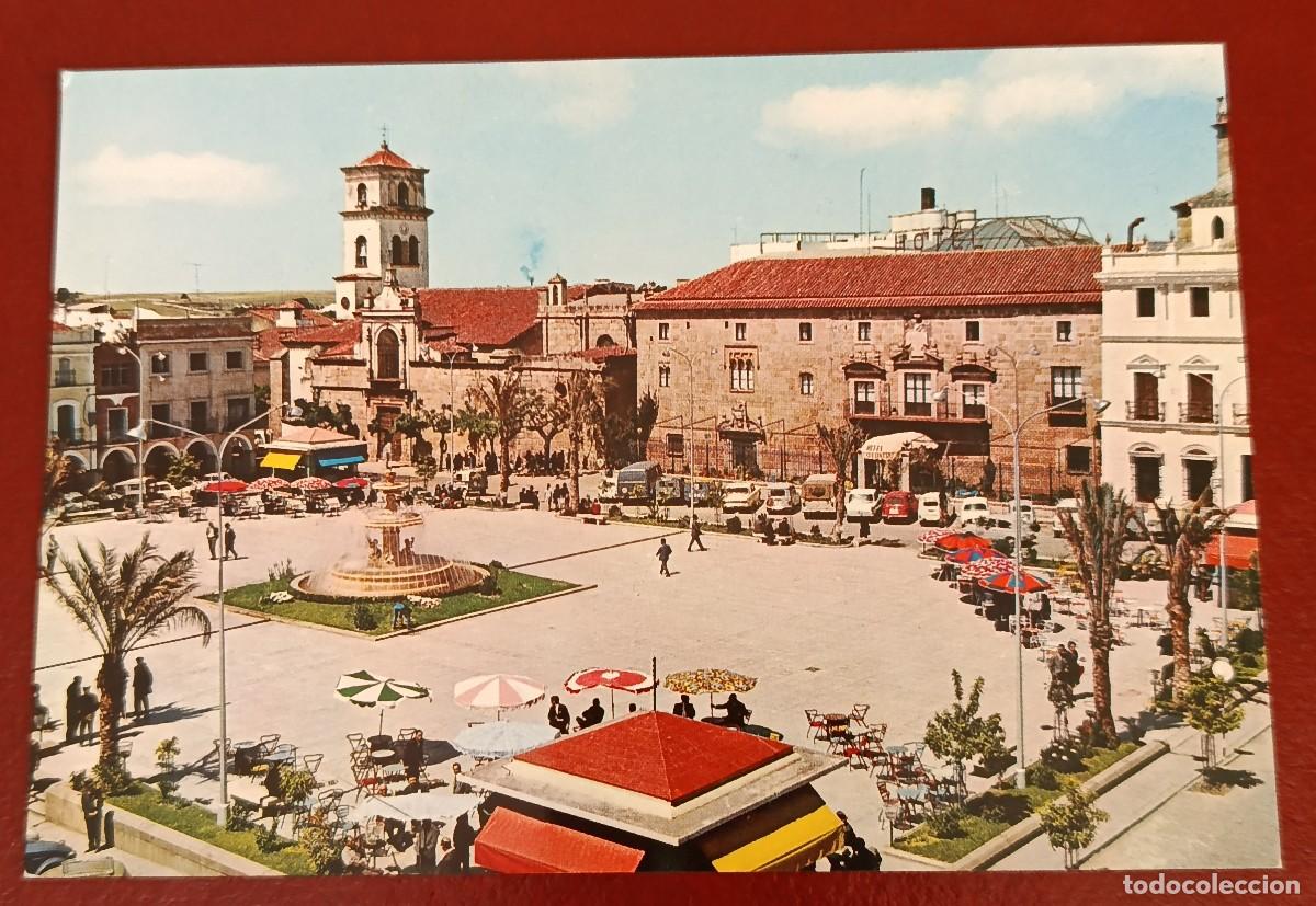 Postales: POSTAL PLAZA DE ESPA&Ntilde;A - HOTEL EMPERATRIZ - M&Eacute;RIDA 1960 - GARC&Iacute;A GARRABELLA