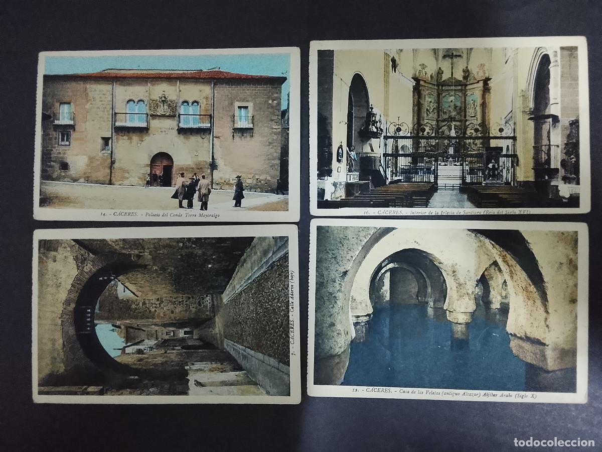 Postales: Lote de 4 postales de C&aacute;ceres - Foto 1