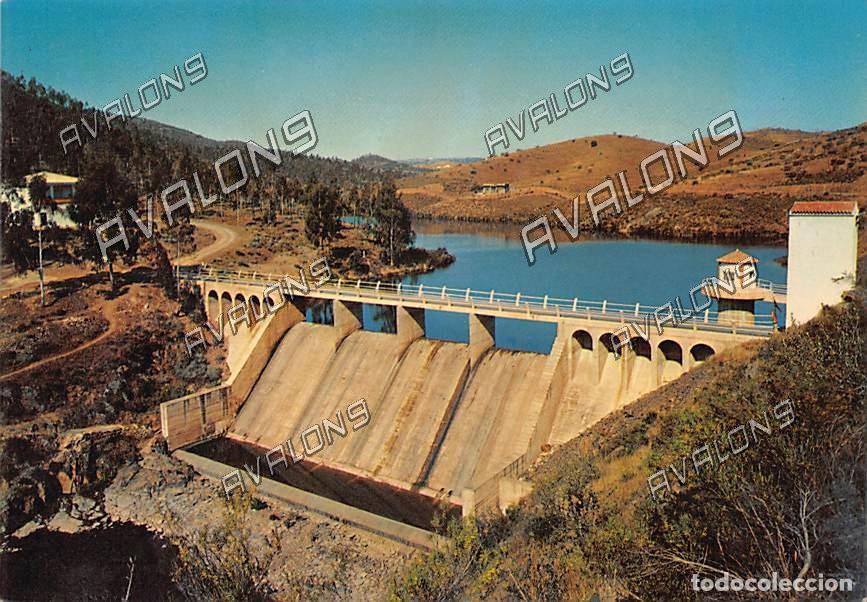 Postales: Presa del Pantano del r&iacute;o Sotillo en Azuaga (Badajoz) - Sin circular - a&ntilde;os 70/ 80
