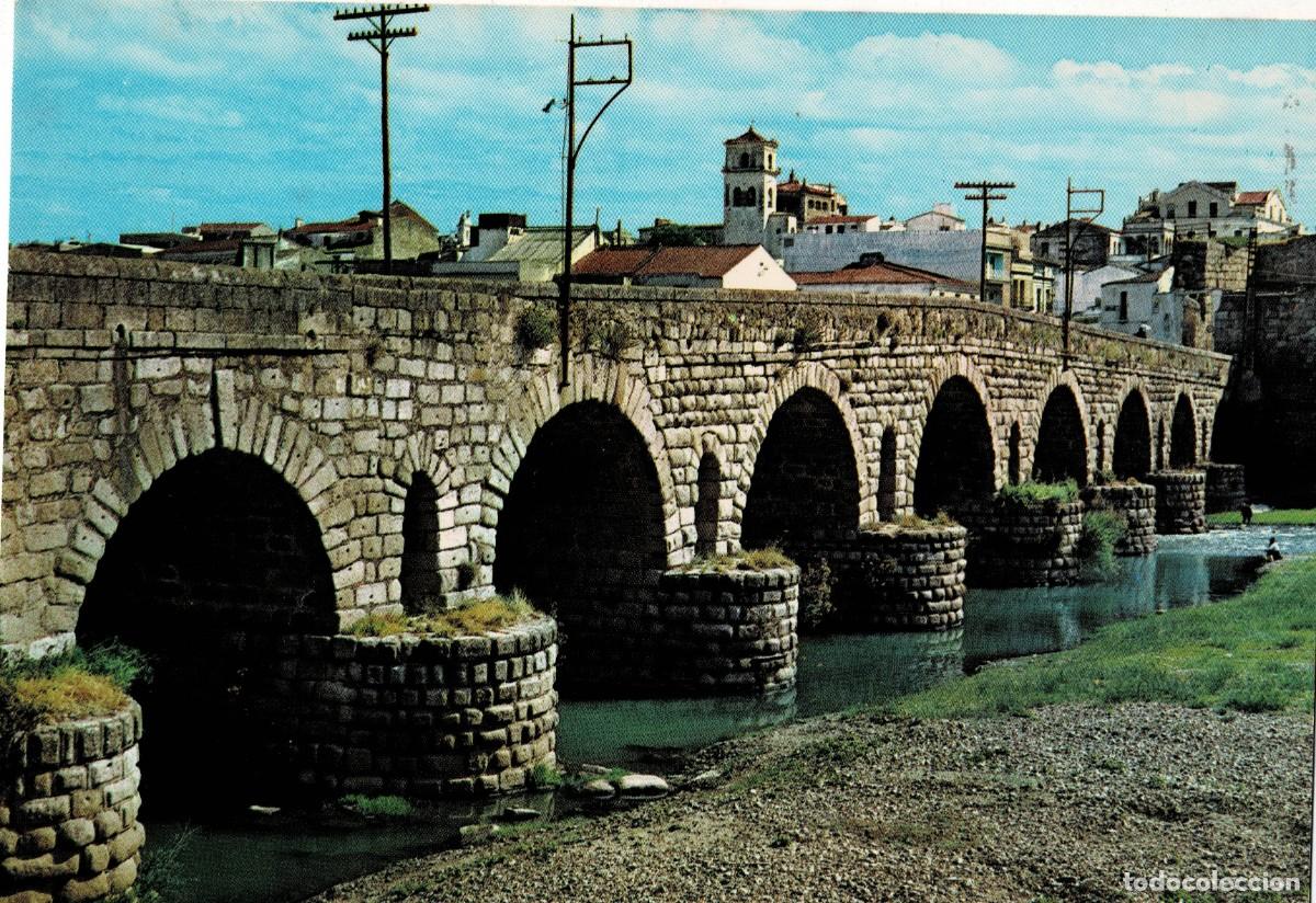 Postales: POSTAL MODERNA DE EXTREMADURA. MERIDA. PUENTE ROMANO SOBRE EL RIO GUADIANA. P-EXT-269