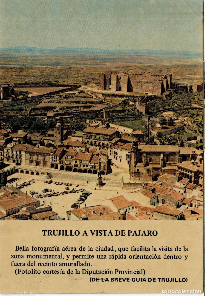 Postales: POSTAL MODERNA DE EXTREMADURA. TRUJILLO. A VISTA DE PAJARO. P-EXT-280