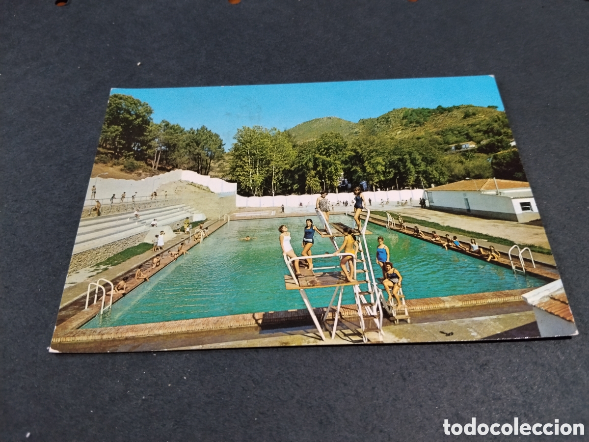 Postales: Postal Ba&ntilde;os de Montemayor,piscina chicas