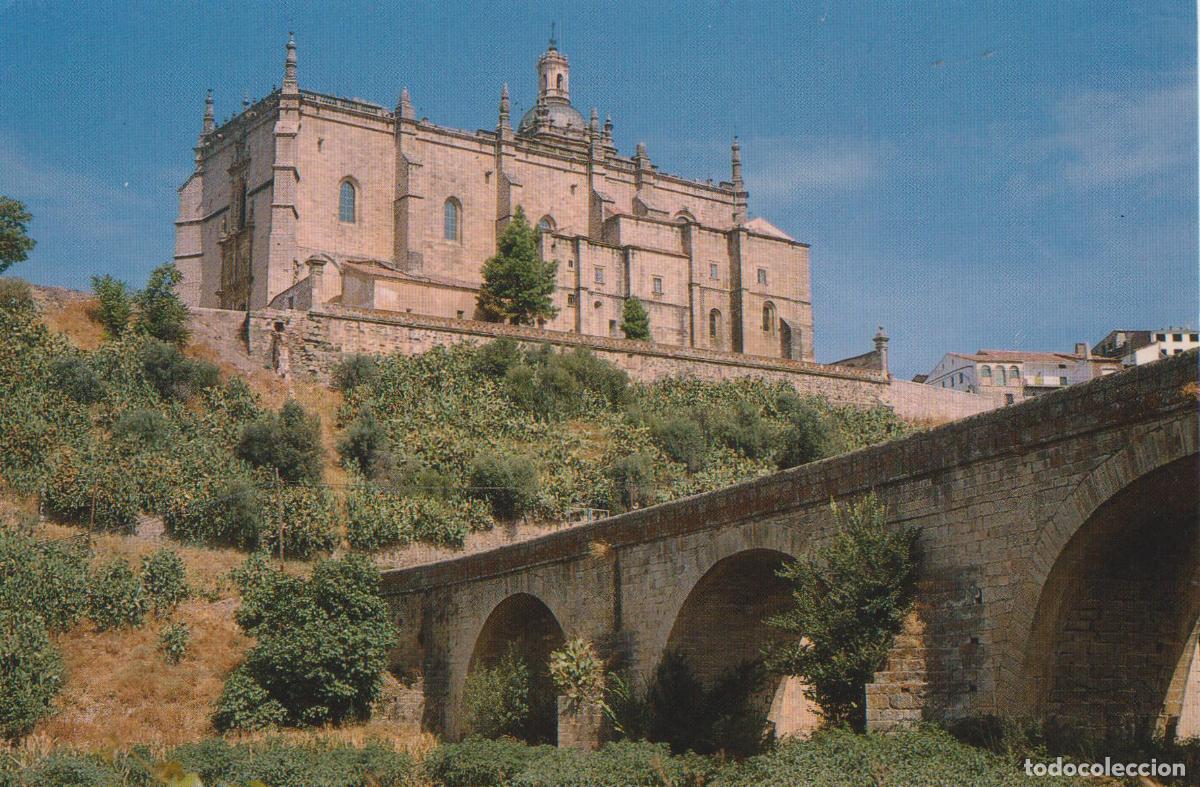 Postales: CORIA (C&Aacute;CERES) CATEDRAL Y PUENTE ROMANO - FOTO KARPINT N&ordm;4 - S/C