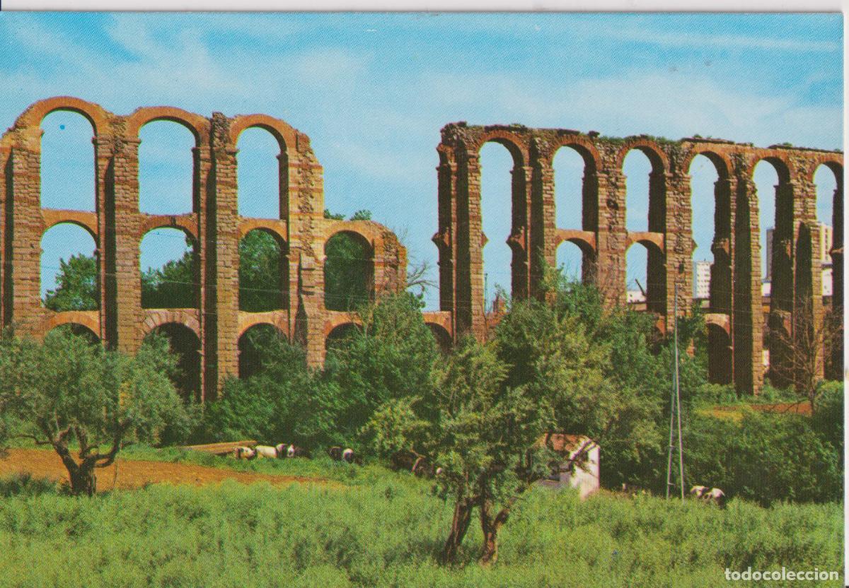 Postales: MERIDA (BADAJOZ) ACUEDUCTO ROMANO - EDICIONES ARRIBAS N&ordm;91 - S/C