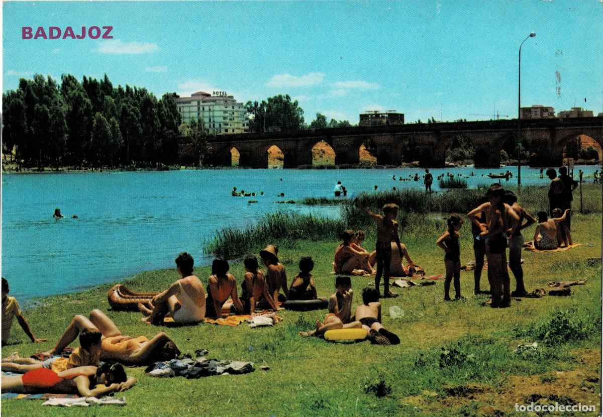 Postales: POSTAL MODERNA DE EXTREMADURA. BADAJOZ. PLAYA DEL RIO GUADIANA. P-EXT-308