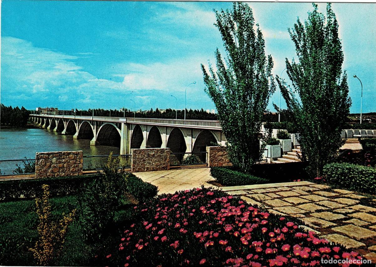 Postales: POSTAL MODERNA DE EXTREMADURA. BADAJOZ. ENTRADA PASEO MARITIMO Y PUENTE NUEVO. P-EXT-310 ,2