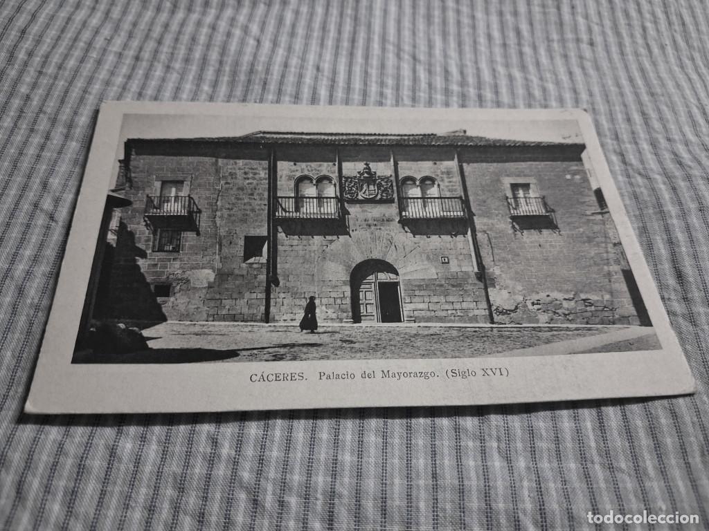 Postales: Postal antigua Extremadura. C&aacute;ceres. Palacio del Mayorazgo. Ediciones M. Arribas.
