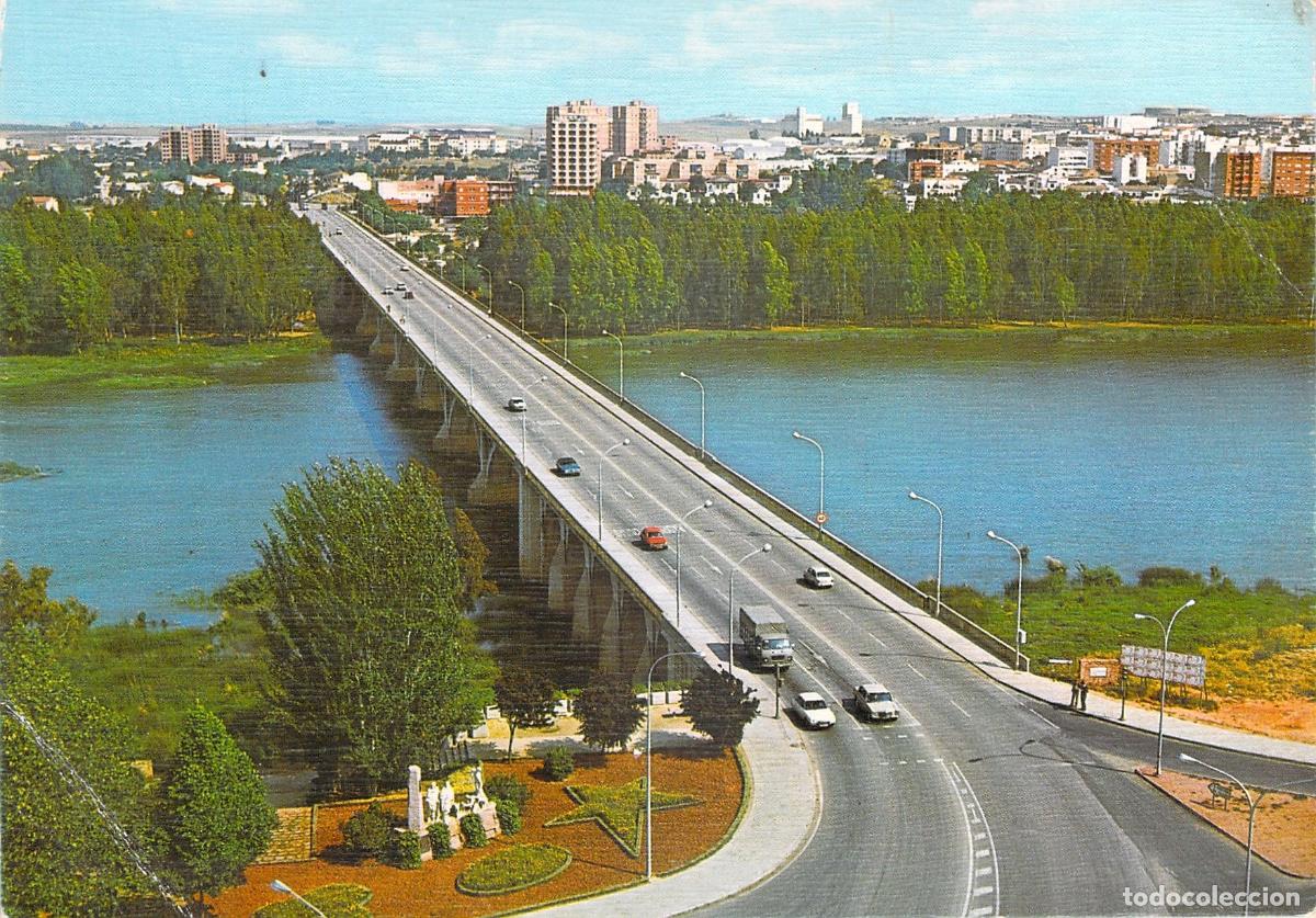 Postales: Postal de Badajoz - Puente Nuevo sobre el rio Guadiana