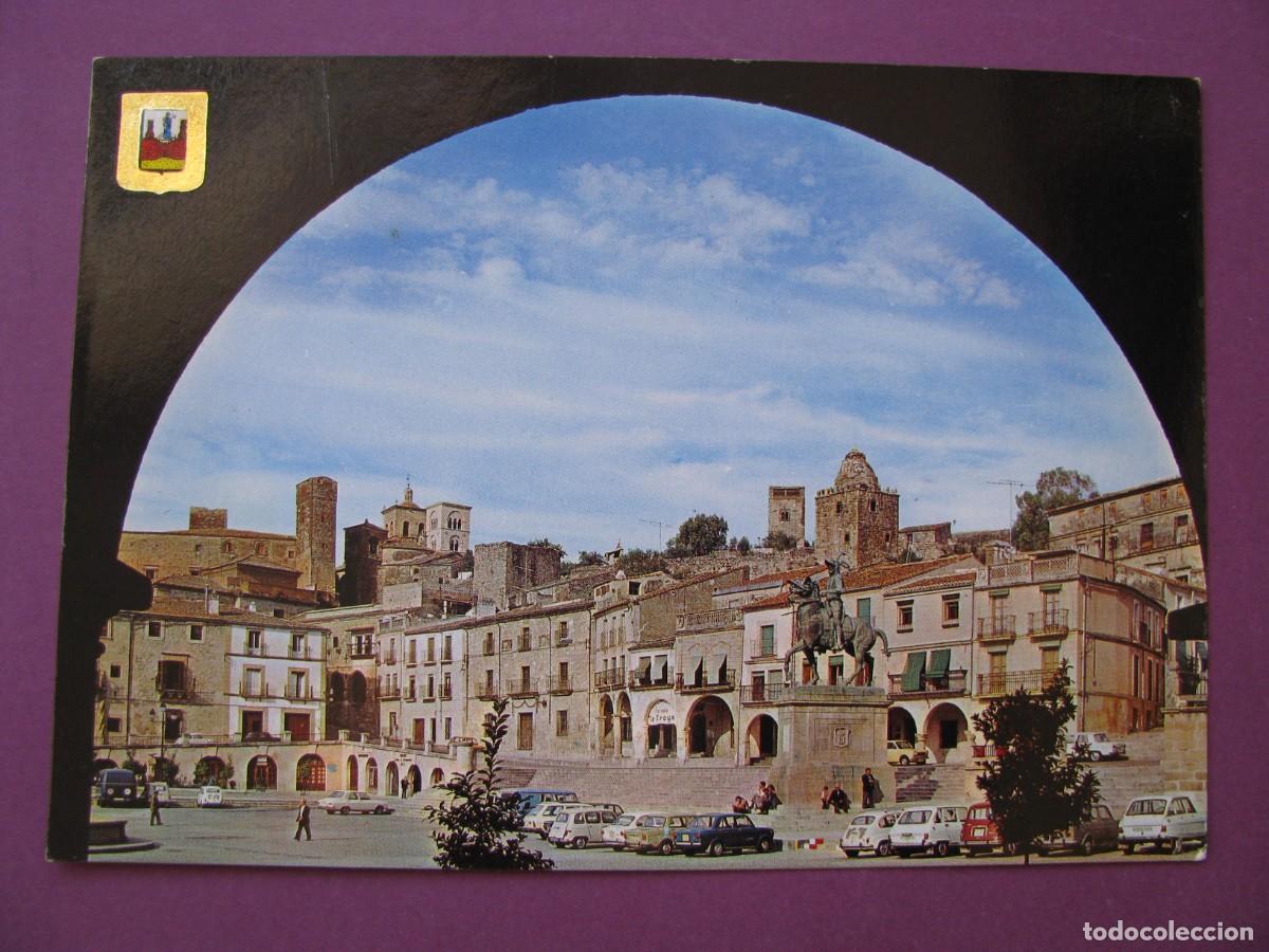 Postales: POSTAL DE TRUJILLO. PLAZA MAYOR. ESCUDO DE ORO. 9