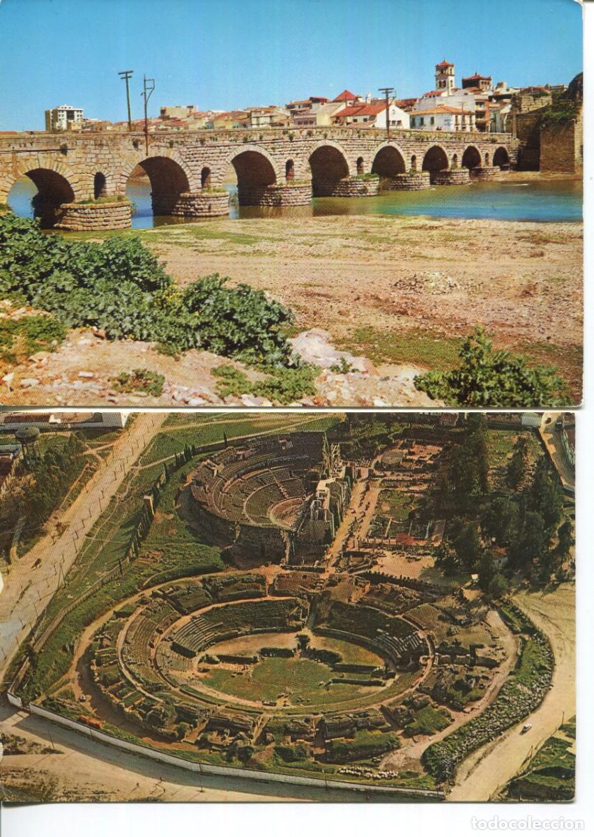 Postales: M&Eacute;RIDA- 2 POSTALES- A&Ntilde;OS 60