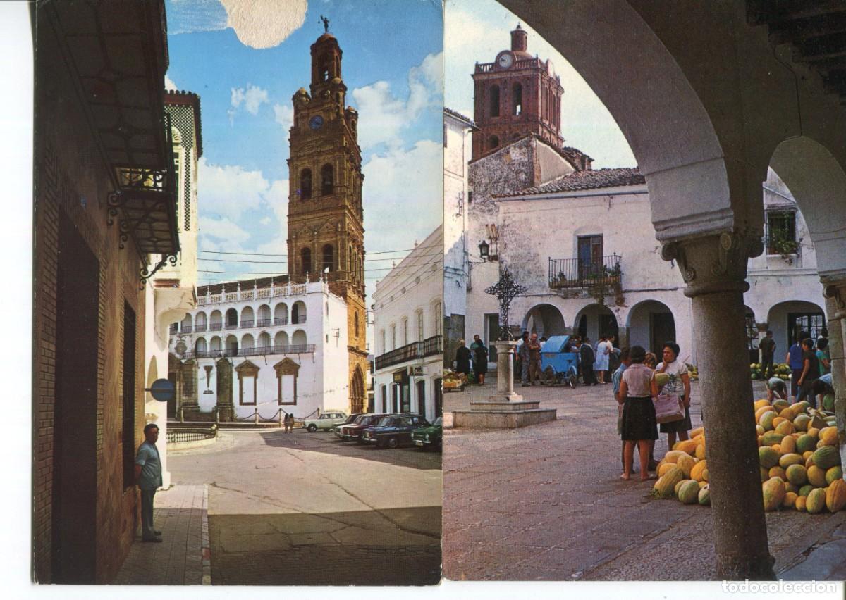 Postales: ZAFRA-LLERENA- 2 POSTALES- A&Ntilde;OS 60