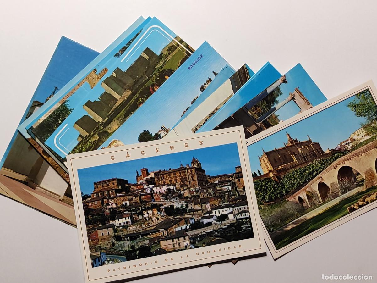 Postales: Lote 15 postales EXTREMADURA, C&Aacute;CERES, BADAJOZ, VALENCIA ALC&Aacute;NTARA, ALMENDRALEJO, TRUJILLO, etc...
