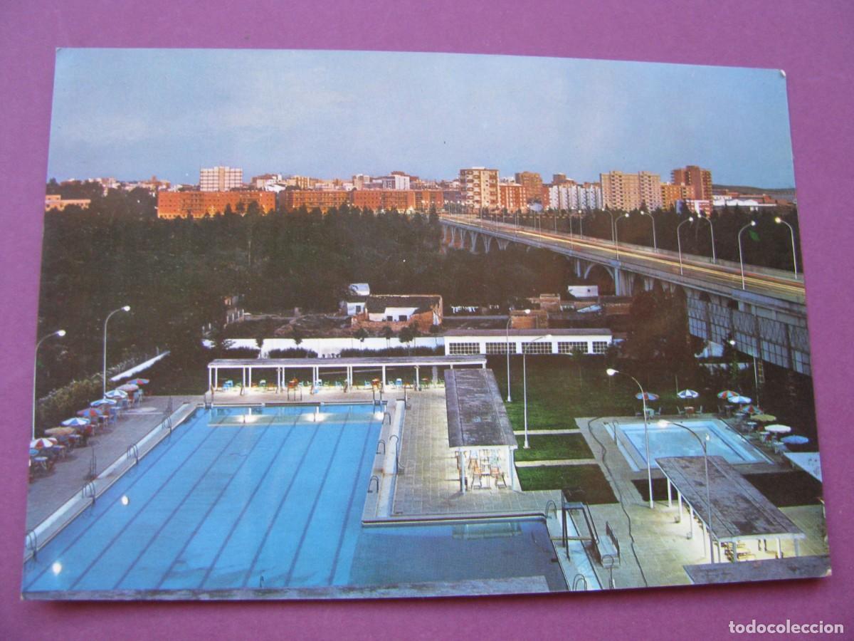 Postales: POSTAL DE BADAJOZ. PUENTE NUEVO Y VISTA PARCIAL. NOCTURNA. ARRIBAS