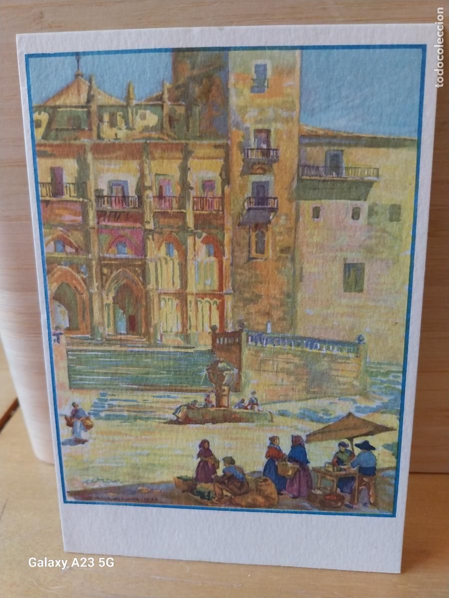 Postais: GUADALUPE FACHADA MONASTERIO ED ESMALTE SERIE I 5 SC ORIGINAL ILUSTRACION RUIZ DE LUNA EXTREMADURA
