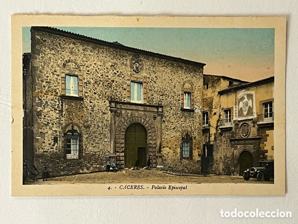 Postales: C&Aacute;CERES. Postal No.4, Palacio Episcopal. Edic., L. Roisin (h.1945?) S/C