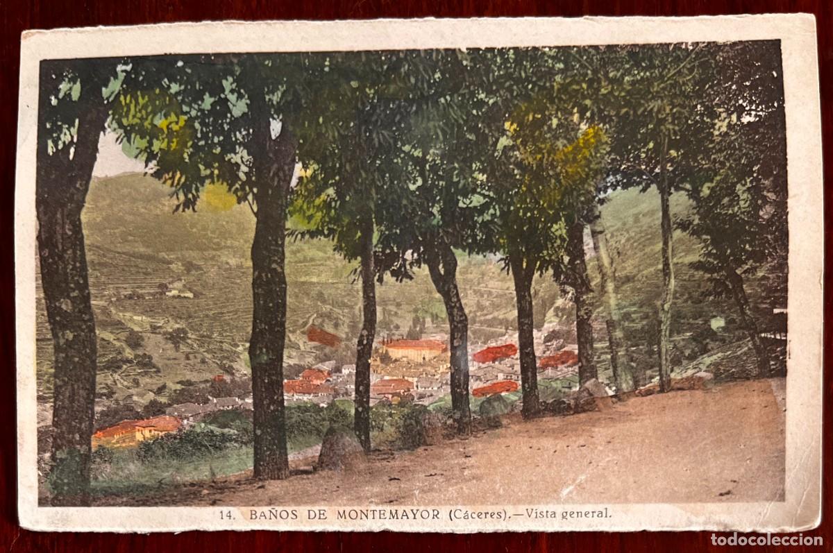 Postales: Ba&ntilde;os de Montemayor (Caceres), vista general 14, no consta marca editorial