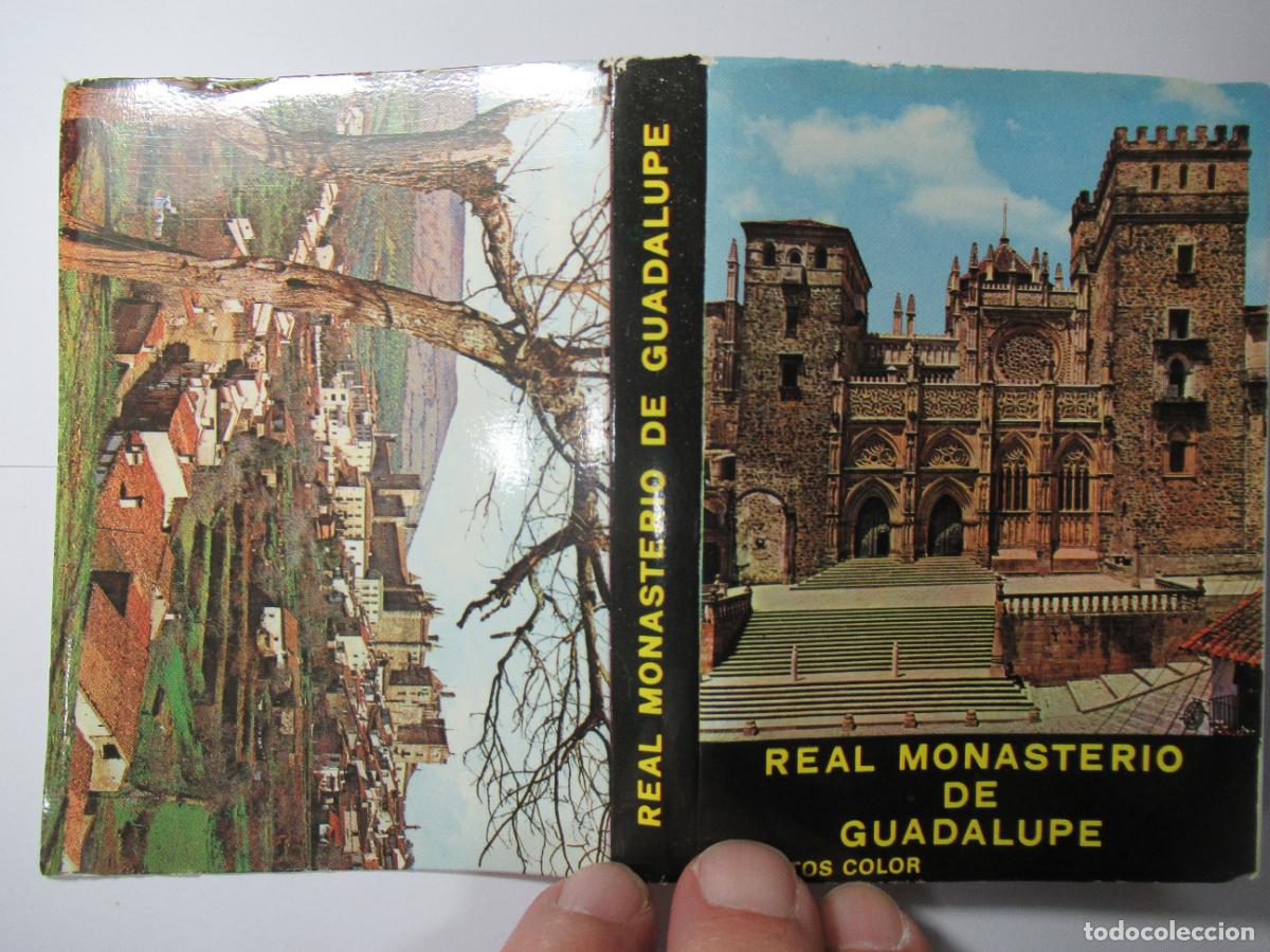 Postales: Bloc Real Monasterio de Guadalupe (C&aacute;ceres) - 23 mini postales en acorde&oacute;n
