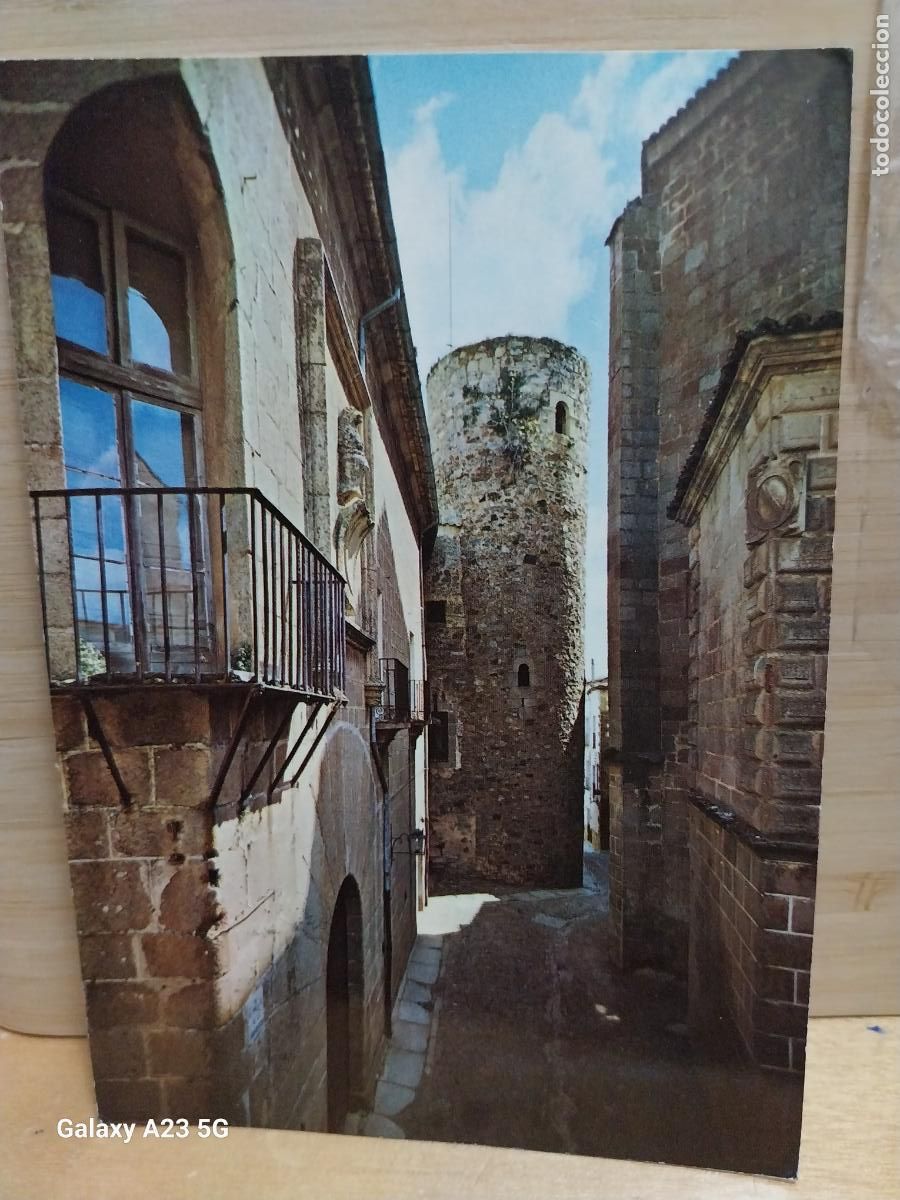 Postales: CACERES CASA DE CARBAJAL TORRE ED ARRIBAS 2032 CIRCULADA A&Ntilde;O 1968