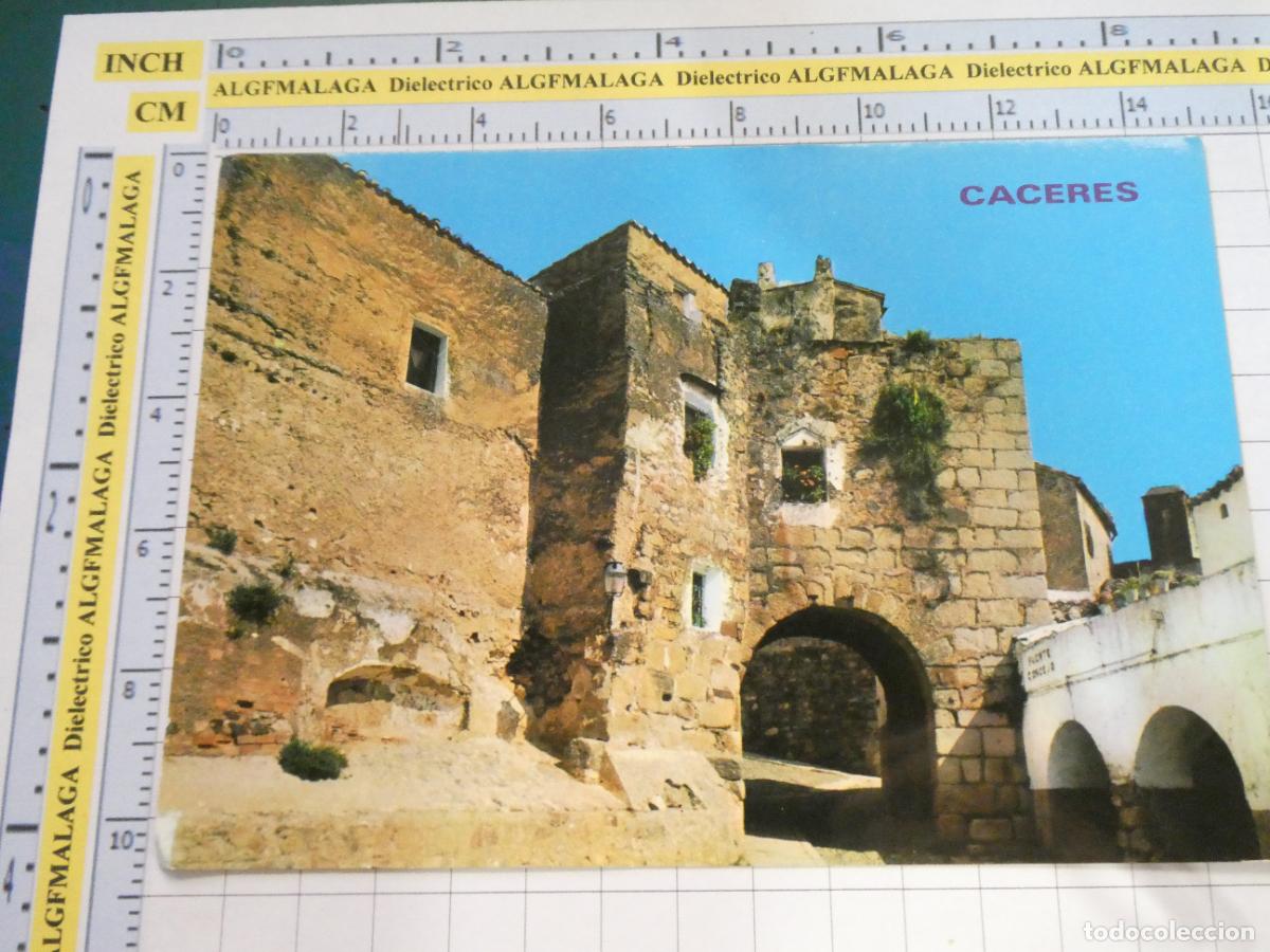 Postales: POSTAL DE C&Aacute;CERES. A&Ntilde;O 1970. PUENTE ROMANO DEL ARCO DE CRISTO 667 PARIS. 549