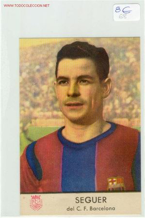 Sports collectibles: CROMO POSTAL SEGUER A&Ntilde;OS 50