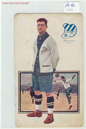 Sports collectibles: JUGADOR DEL EUROPA A&Ntilde;OS 20 SERRA
