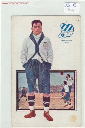 Sports collectibles: JUGADOR DEL EUROPA A&Ntilde;OS 20 PELAO
